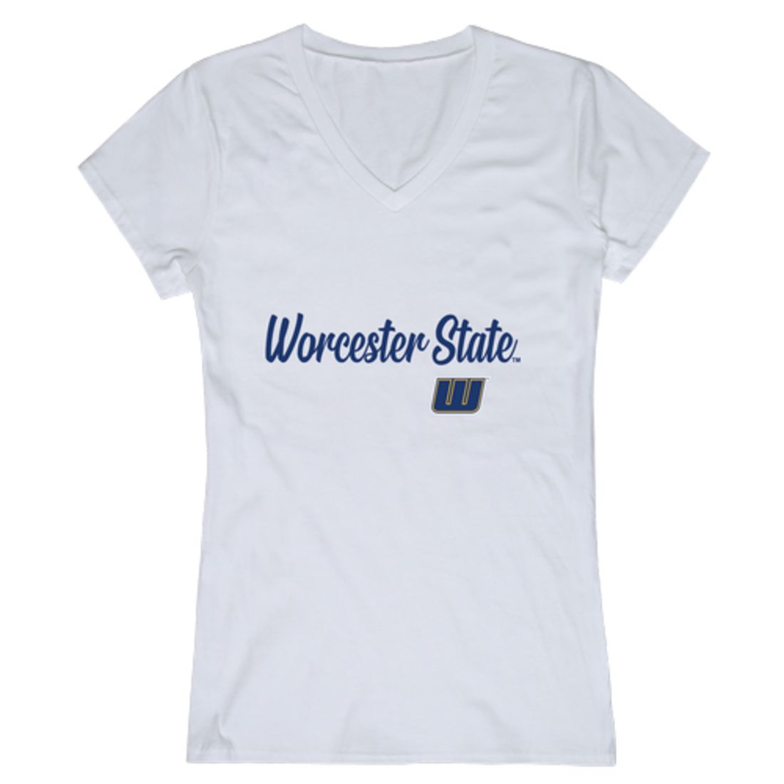 Worcester State University Lancers Womens Script T-Shirt Tee