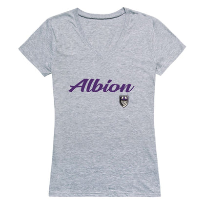 Albion College Britons Womens Script T-Shirt Tee