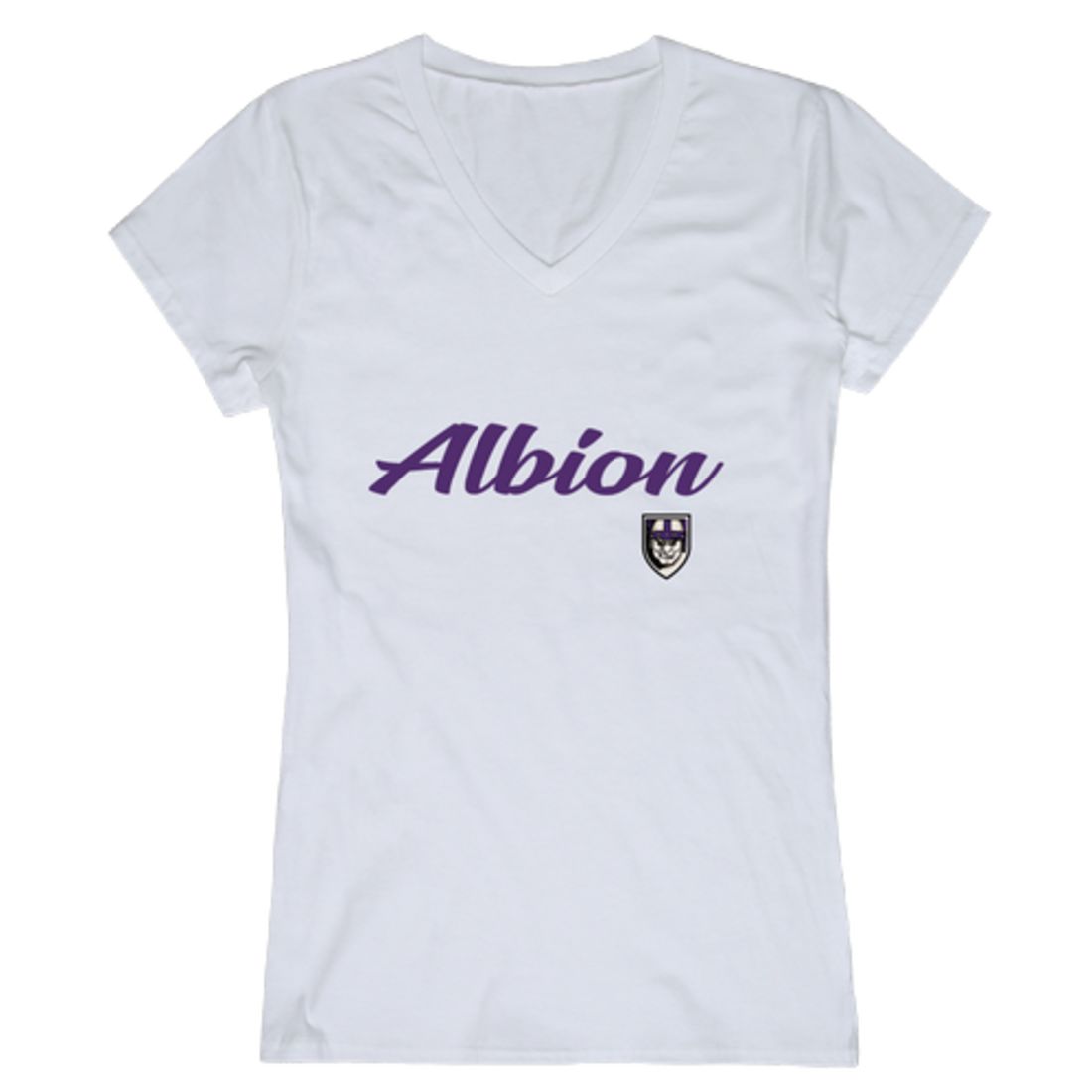 Albion College Britons Womens Script T-Shirt Tee