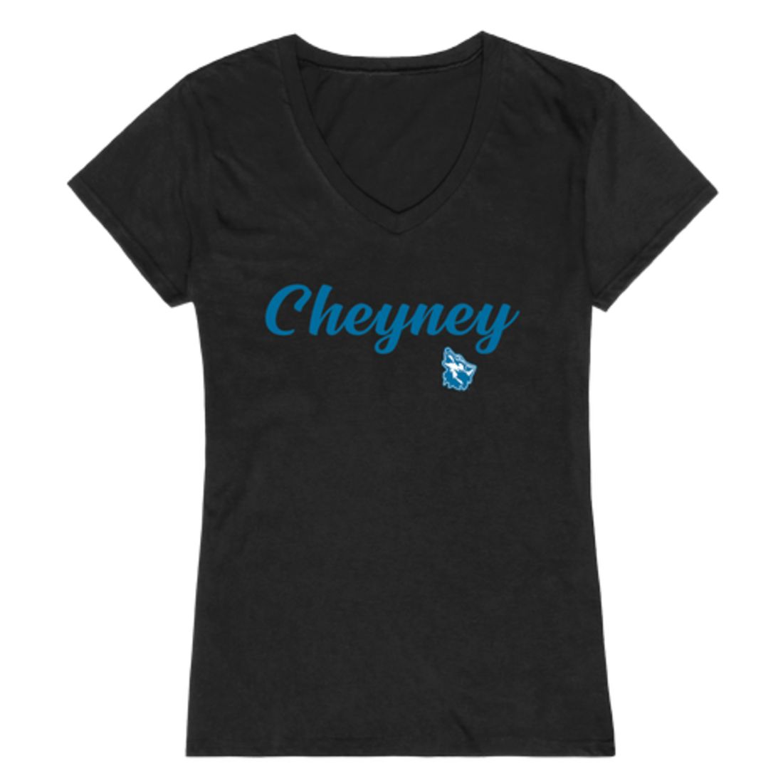 Cheyney University of Pennsylvania Wolves Womens Script T-Shirt Tee
