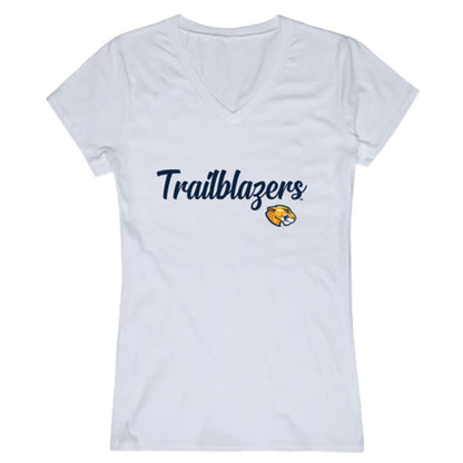 Massachusetts College of Liberal Arts Trailblazers Womens Script T-Shirt Tee