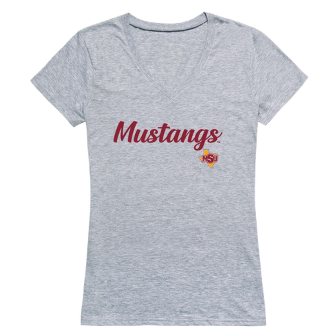 Midwestern State University Mustangs Womens Script T-Shirt Tee