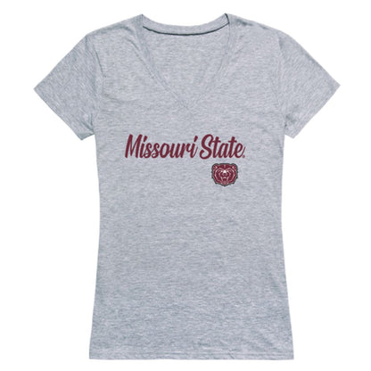 Missouri State University Bears Womens Script T-Shirt Tee