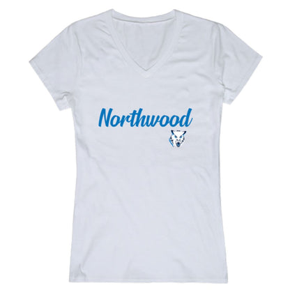 Northwood University Timberwolves Womens Script T-Shirt Tee