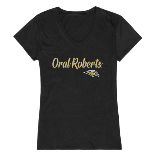 Oral Roberts University Golden Eagles Womens Script T-Shirt Tee