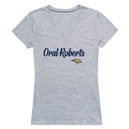 Oral Roberts University Golden Eagles Womens Script T-Shirt Tee