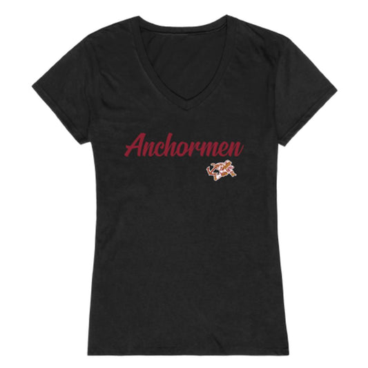 Rhode Island College Anchormen Womens Script T-Shirt Tee