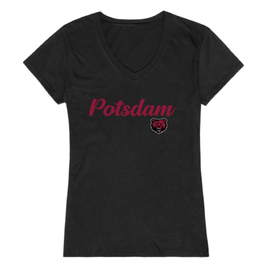 State University of New York at Potsdam Bears Womens Script T-Shirt Tee