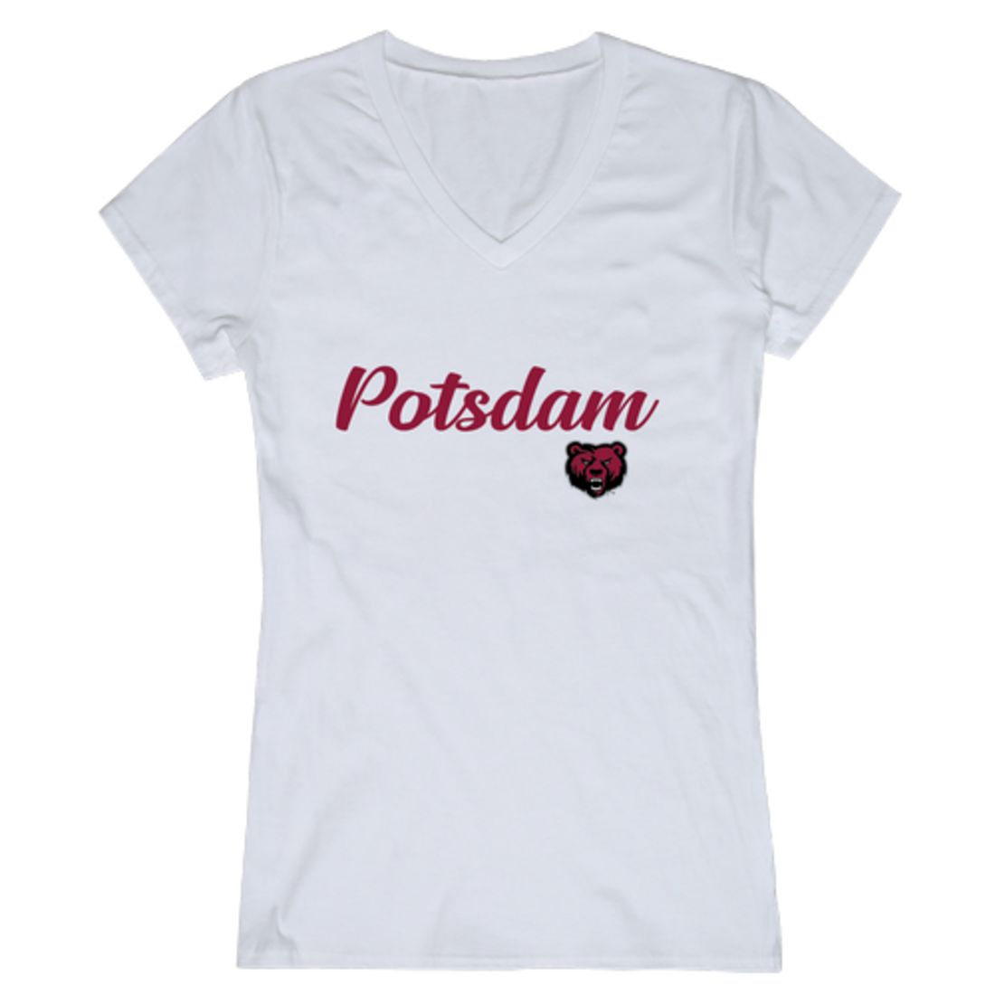 State University of New York at Potsdam Bears Womens Script T-Shirt Tee