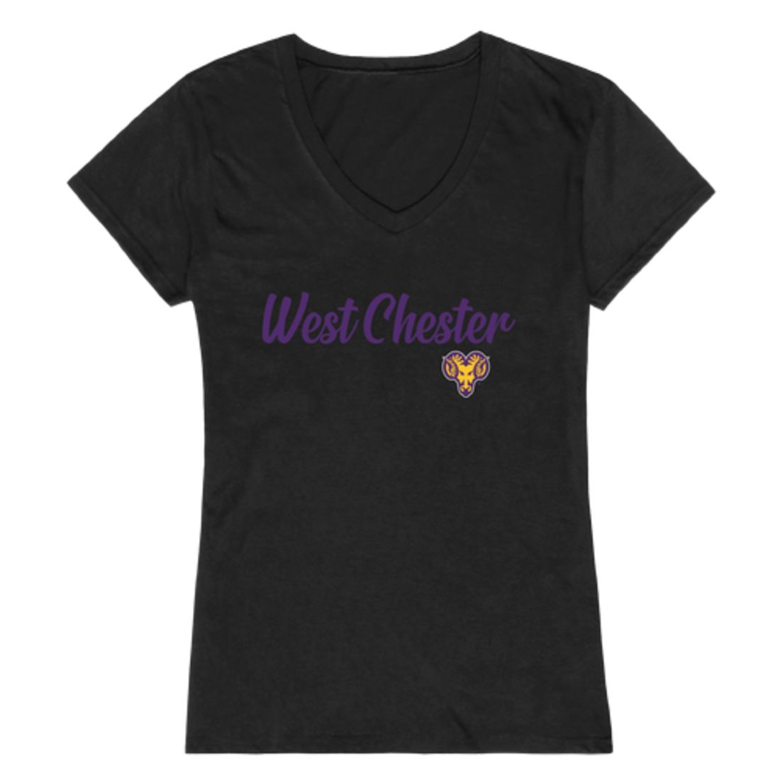 West Chester University Rams Womens Script T-Shirt Tee