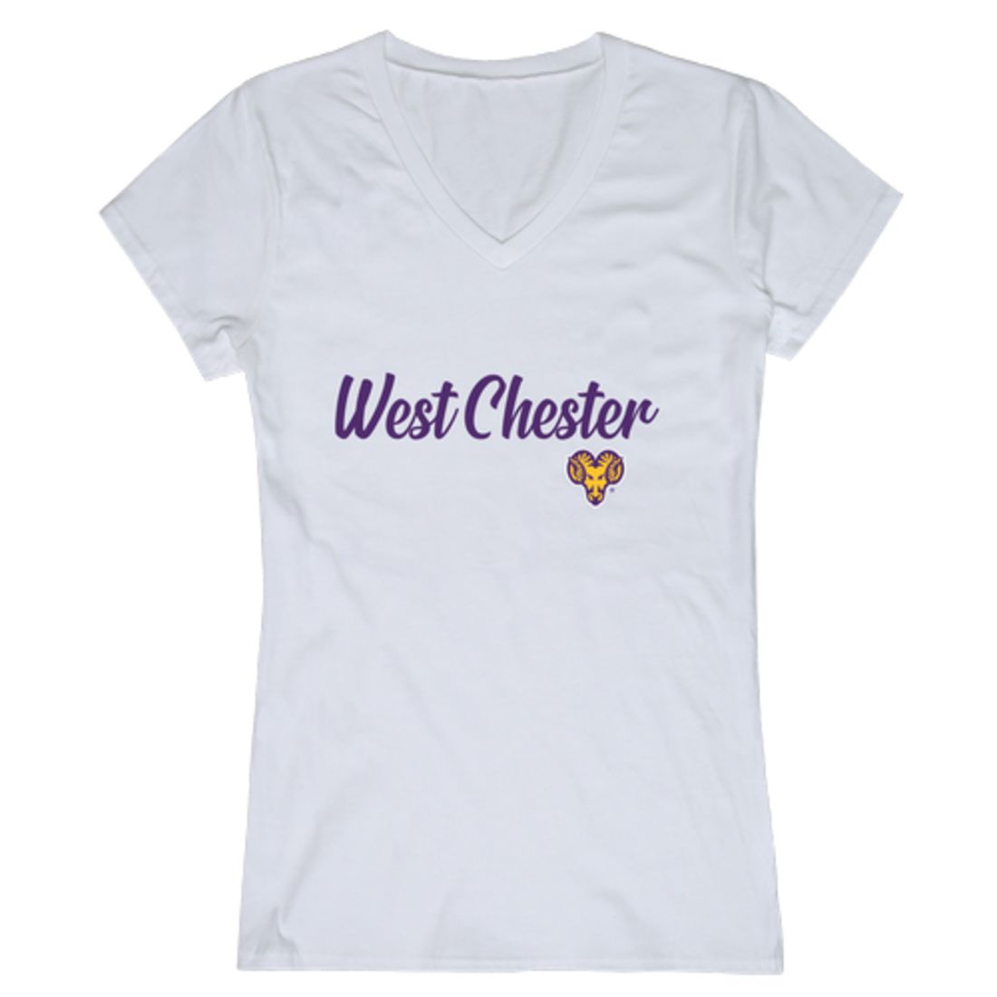 West Chester University Rams Womens Script T-Shirt Tee