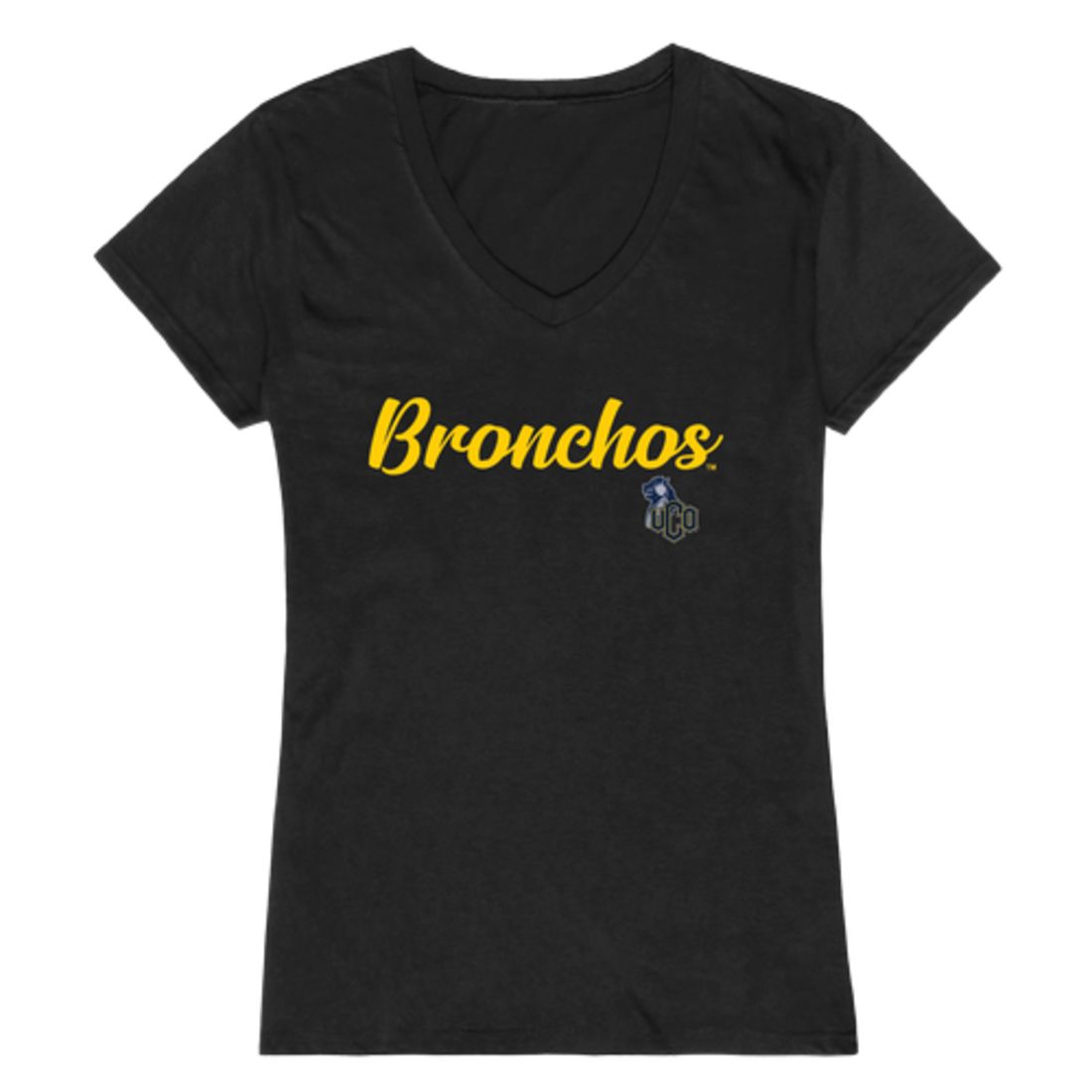 University of Central Oklahoma Bronchos Womens Script T-Shirt Tee