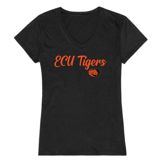 East Central University Tigers Womens Script T-Shirt Tee