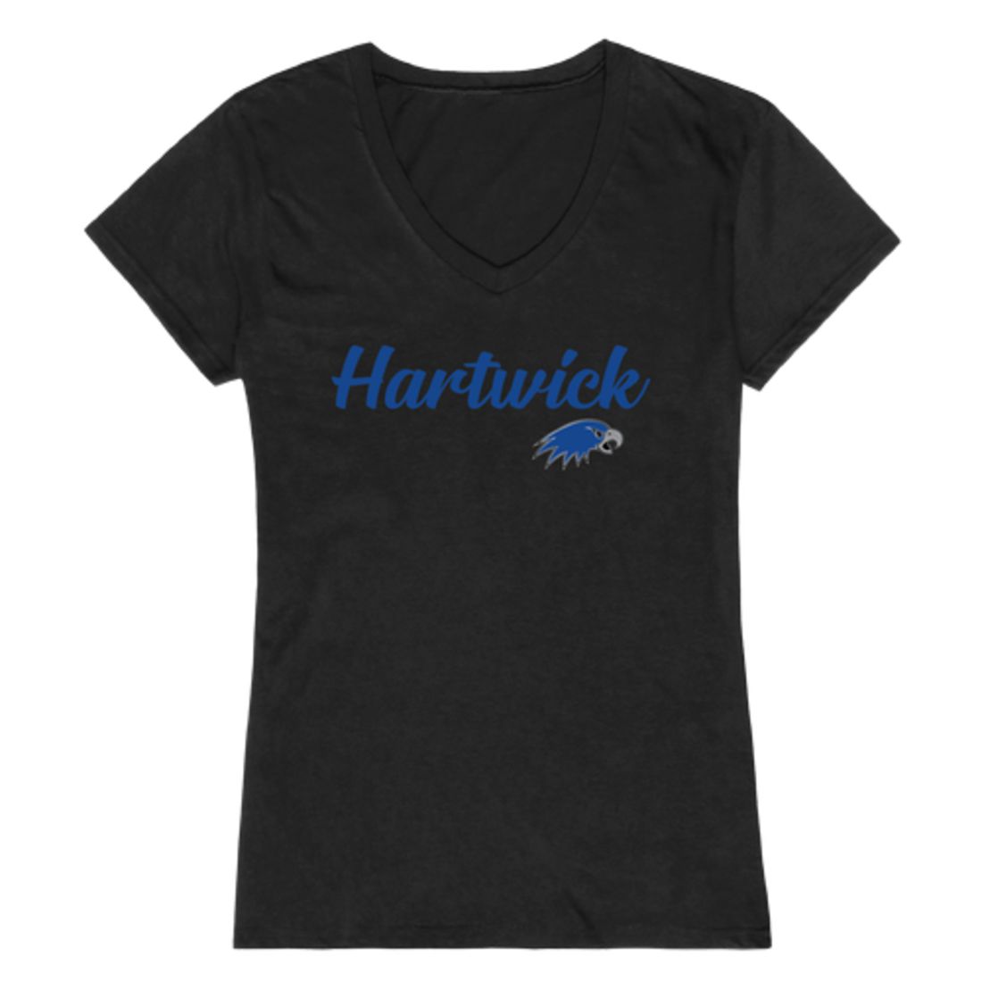 Hartwick College Hawks Womens Script T-Shirt Tee