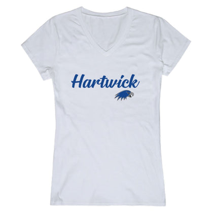 Hartwick College Hawks Womens Script T-Shirt Tee