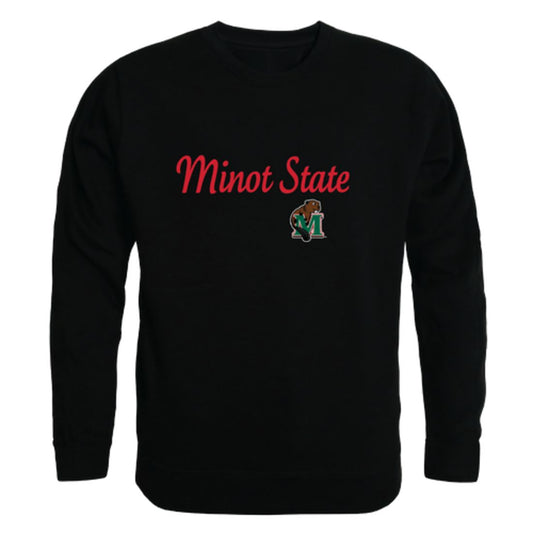 Minot-State-University-Beavers-Script-Fleece-Crewneck-Pullover-Sweatshirt