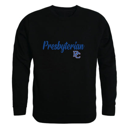 Presbyterian-College-Blue-Hose-Script-Fleece-Crewneck-Pullover-Sweatshirt