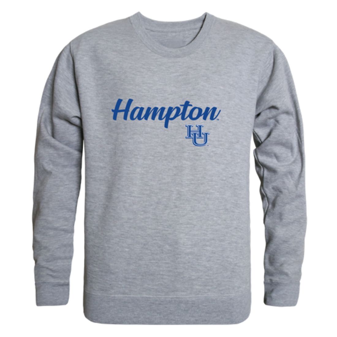 Hampton-University-Pirates-Script-Fleece-Crewneck-Pullover-Sweatshirt