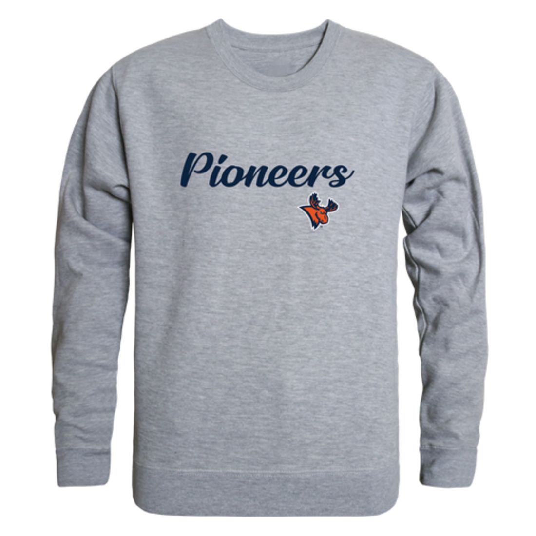 Utica-College-Pioneers-Script-Fleece-Crewneck-Pullover-Sweatshirt