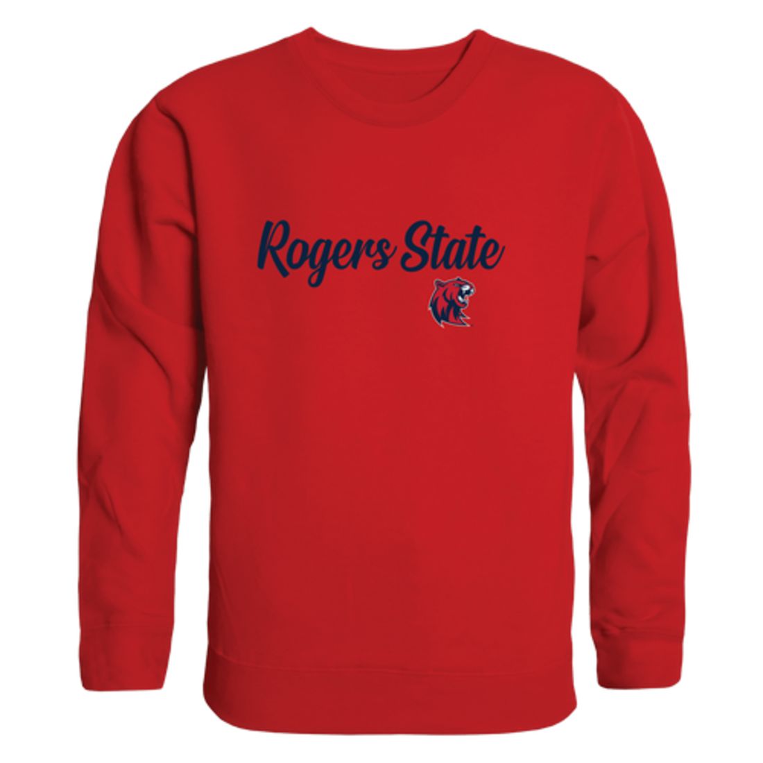 Rogers-State-University-Hillcats-Script-Fleece-Crewneck-Pullover-Sweatshirt