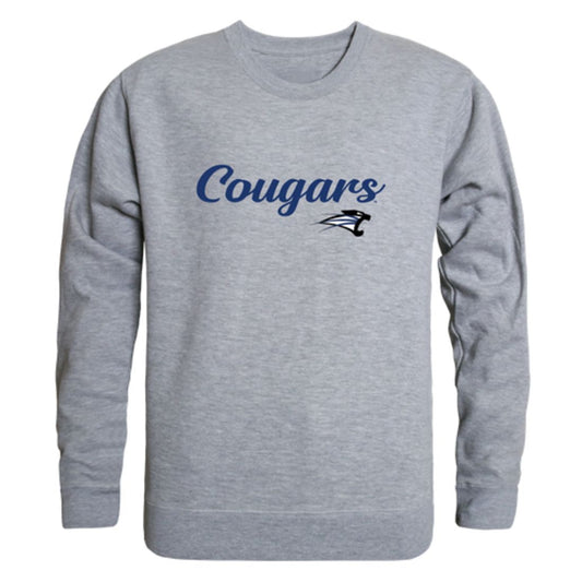 University-of-Saint-Francis-Cougars-Script-Fleece-Crewneck-Pullover-Sweatshirt