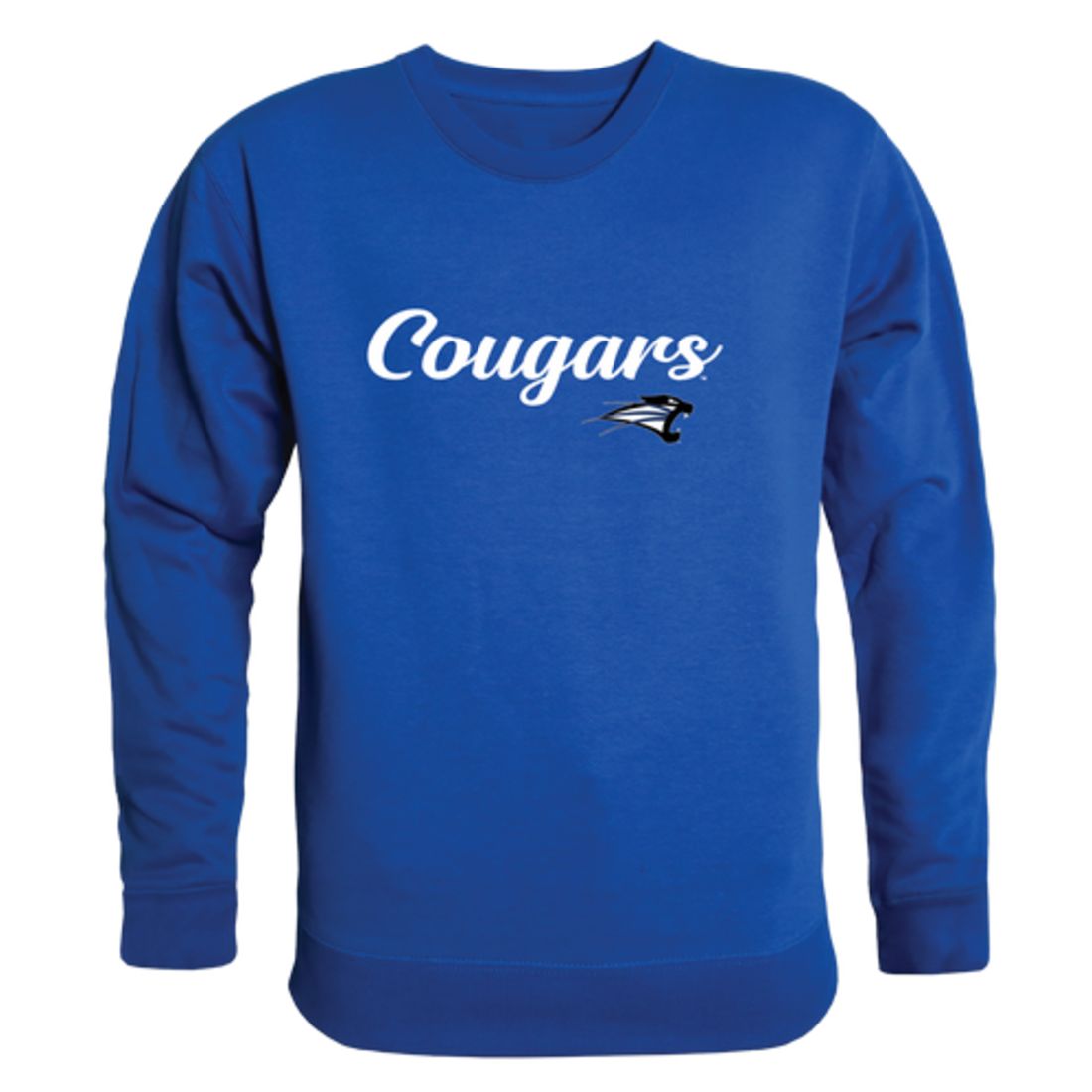 University-of-Saint-Francis-Cougars-Script-Fleece-Crewneck-Pullover-Sweatshirt