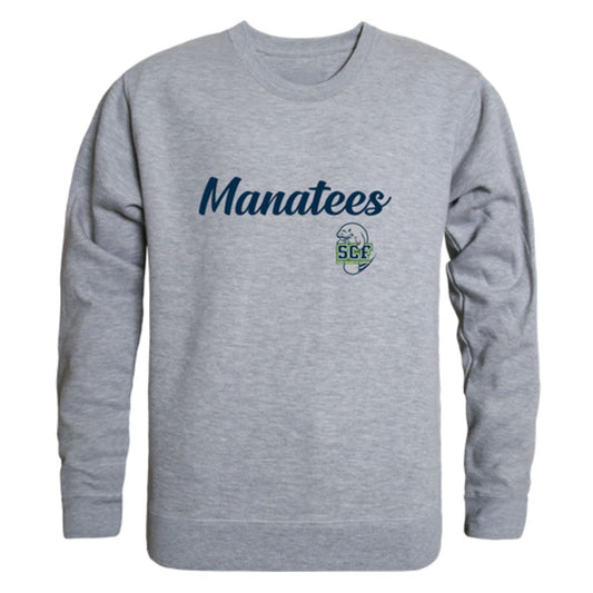 State-College-of-Florida-Manatees-Script-Fleece-Crewneck-Pullover-Sweatshirt