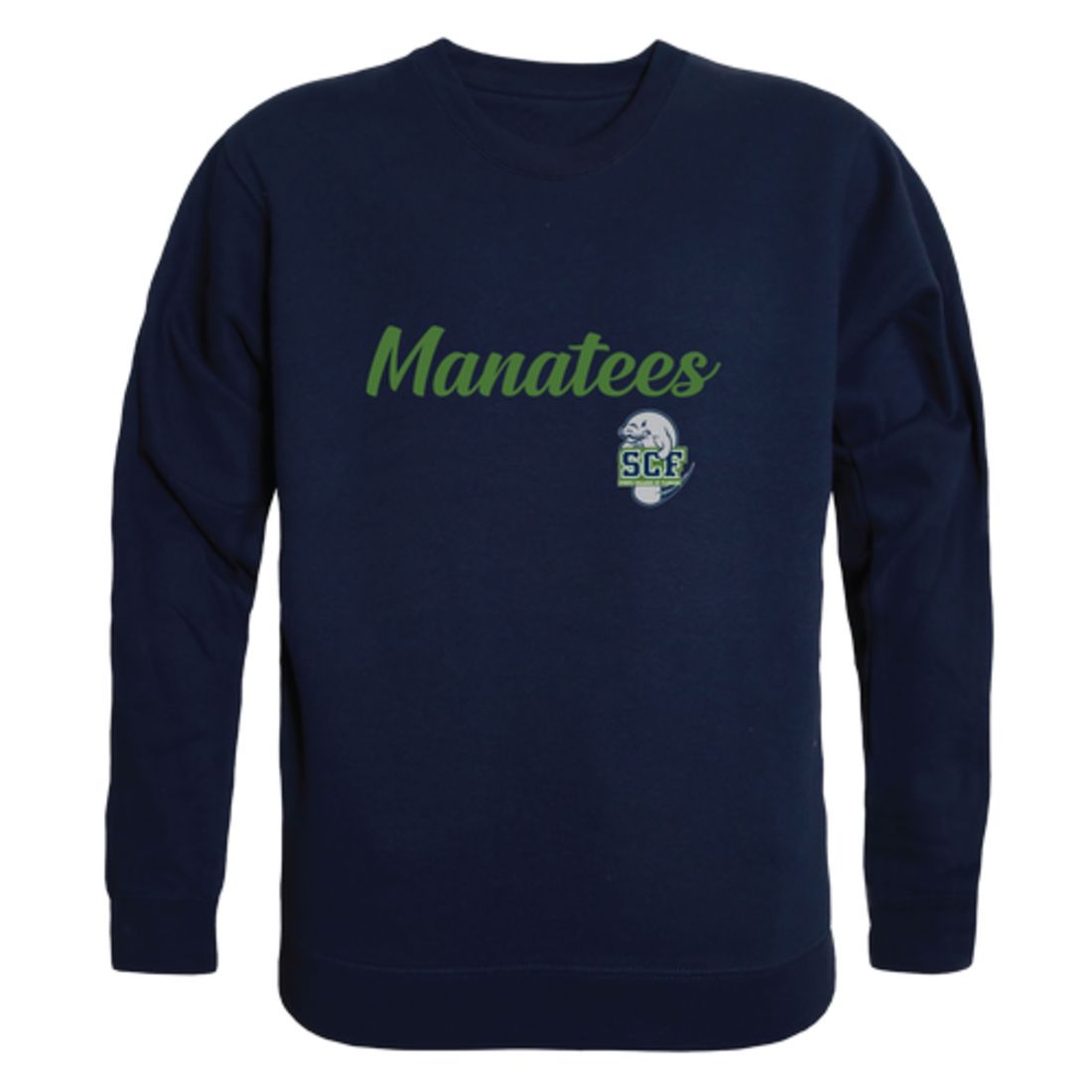 State-College-of-Florida-Manatees-Script-Fleece-Crewneck-Pullover-Sweatshirt