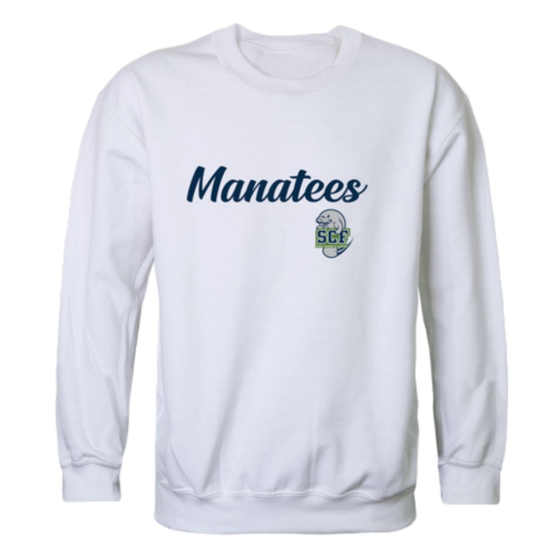 State-College-of-Florida-Manatees-Script-Fleece-Crewneck-Pullover-Sweatshirt