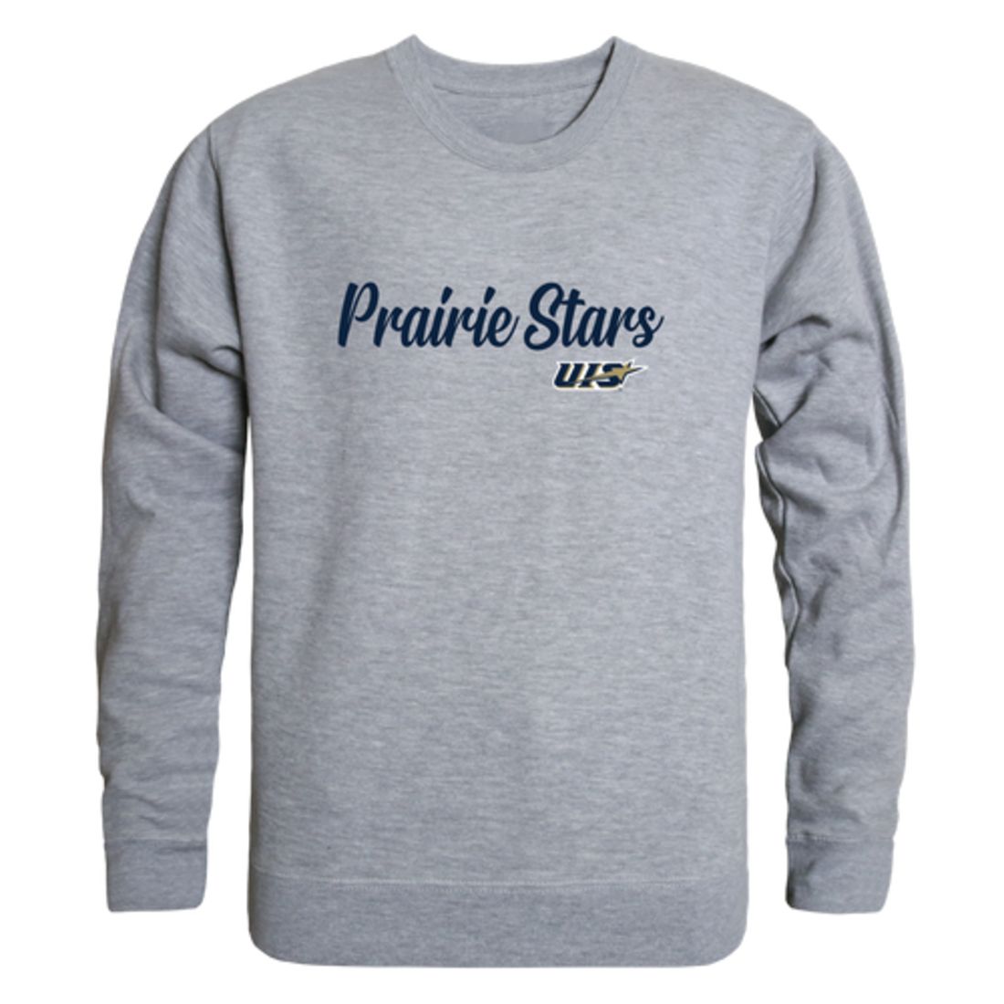 University-of-Illinois-Springfield-Prairie-Stars-Script-Fleece-Crewneck-Pullover-Sweatshirt