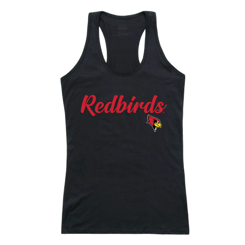 ISU Illinois State University Redbirds Womens Script Tank Top T-Shirt-Campus-Wardrobe