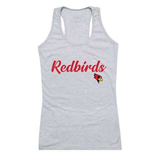 ISU Illinois State University Redbirds Womens Script Tank Top T-Shirt-Campus-Wardrobe