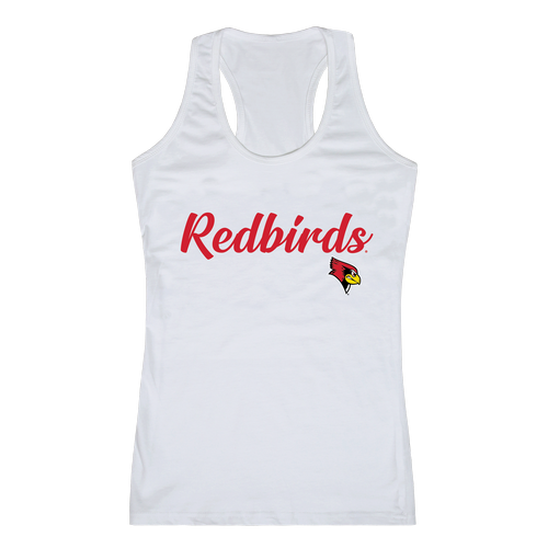 ISU Illinois State University Redbirds Womens Script Tank Top T-Shirt-Campus-Wardrobe