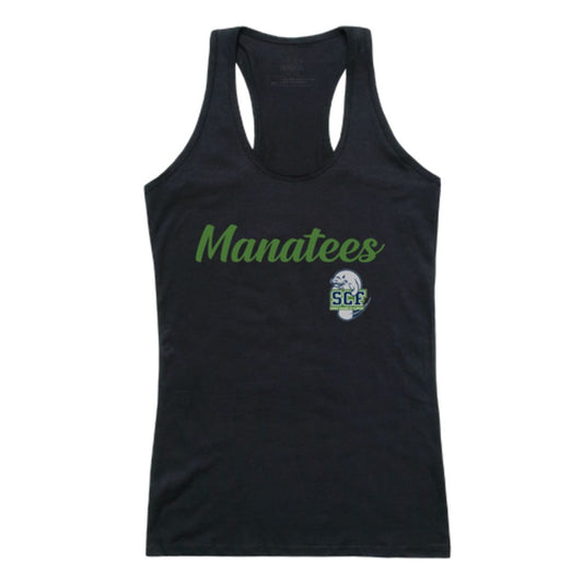 State College of Florida Manatees Womens Script Tank Top