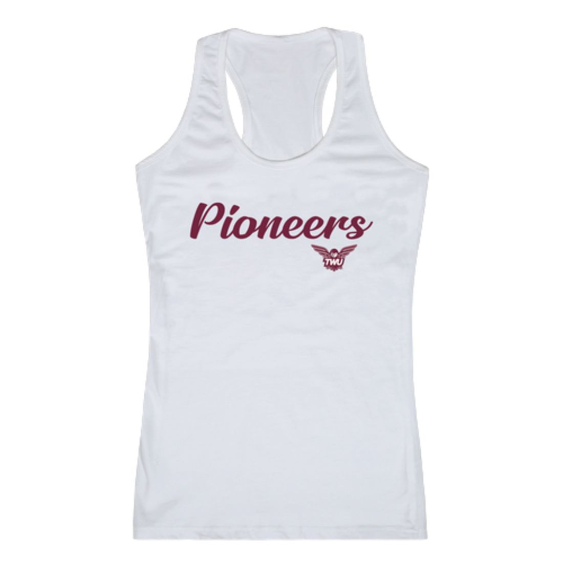 Texas Womans University Pioneers Womens Script Tank Top