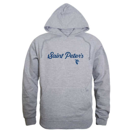 Saint-Peter's-University-Peacocks-Script-Fleece-Hoodie-Sweatshirts