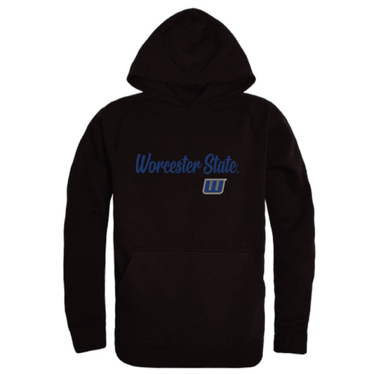 Worcester-State-University-Lancers-Script-Fleece-Hoodie-Sweatshirts