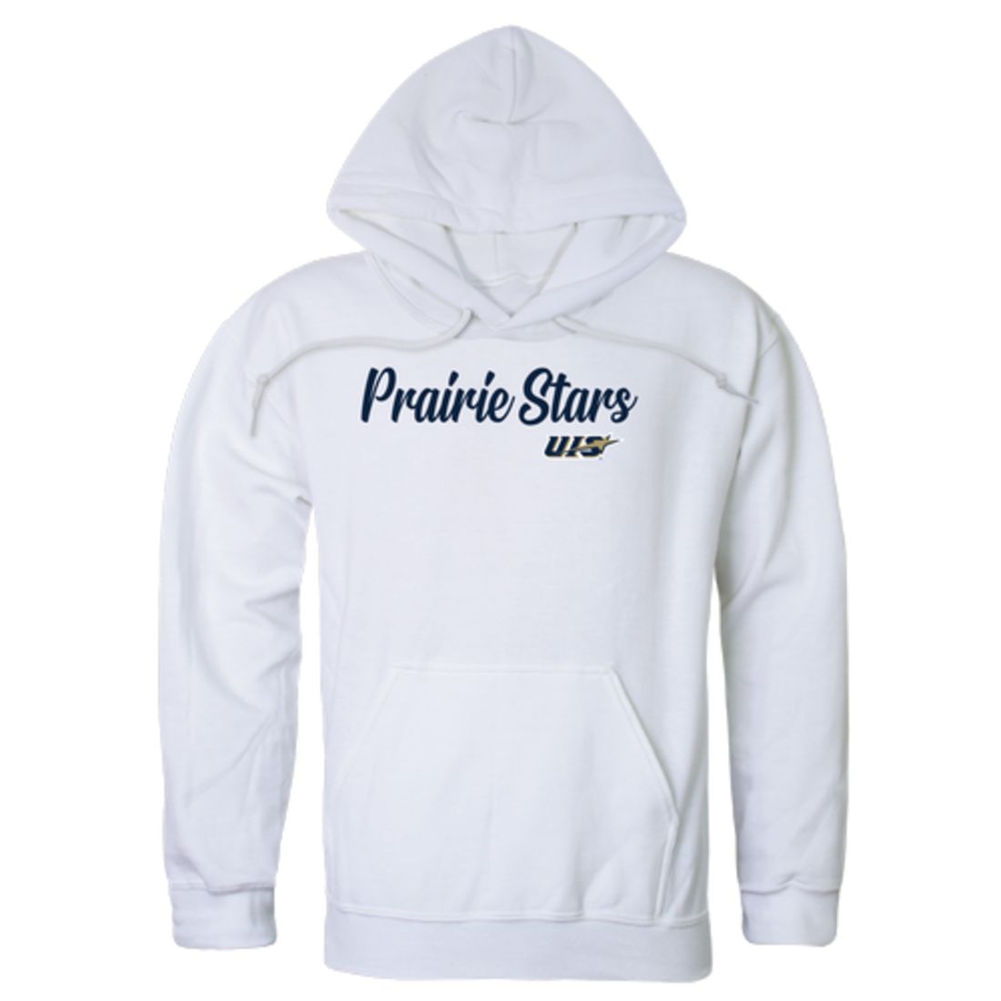 University-of-Illinois-Springfield-Prairie-Stars-Script-Fleece-Hoodie-Sweatshirts