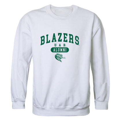 UAB University of Alabama at Birmingham Blazer Alumni Fleece Crewneck Pullover Sweatshirt Forest-Campus-Wardrobe