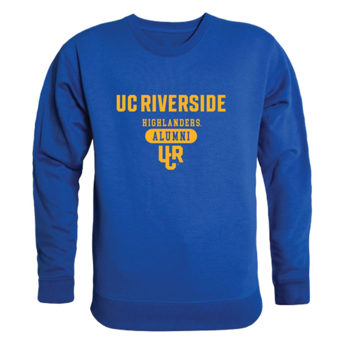 University of California UC Riverside The Highlanders Alumni Fleece Crewneck Pullover Sweatshirt Heather Gray-Campus-Wardrobe