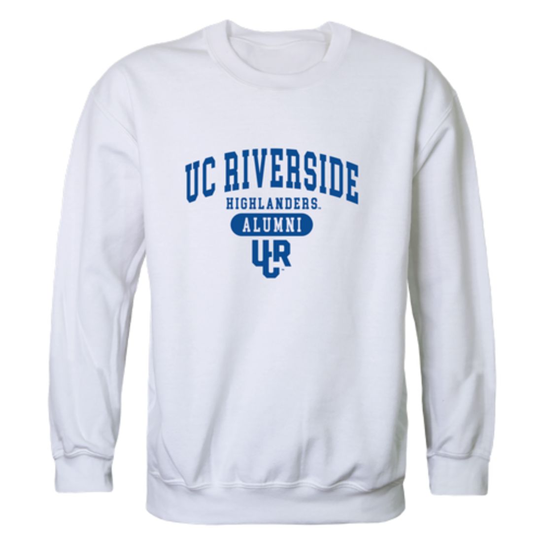 University of California UC Riverside The Highlanders Alumni Fleece Crewneck Pullover Sweatshirt Heather Gray-Campus-Wardrobe