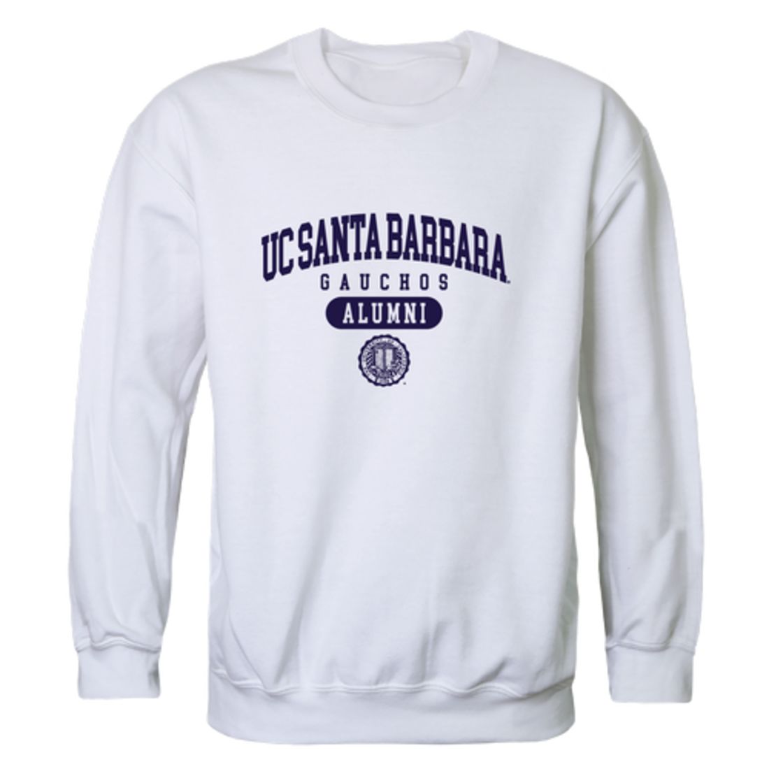 UCSB University of California Santa Barbara Gauchos Alumni Fleece Crewneck Pullover Sweatshirt Heather Gray-Campus-Wardrobe