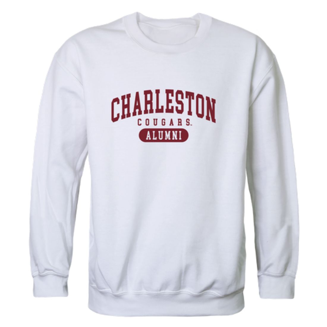 COFC College of Charleston Cougars Alumni Fleece Crewneck Pullover Sweatshirt Heather Gray-Campus-Wardrobe