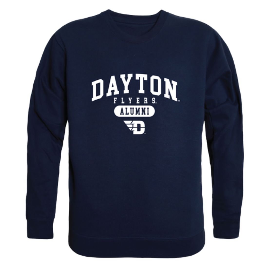 UD University of Dayton Flyers Alumni Fleece Crewneck Pullover Sweatshirt Heather Gray-Campus-Wardrobe