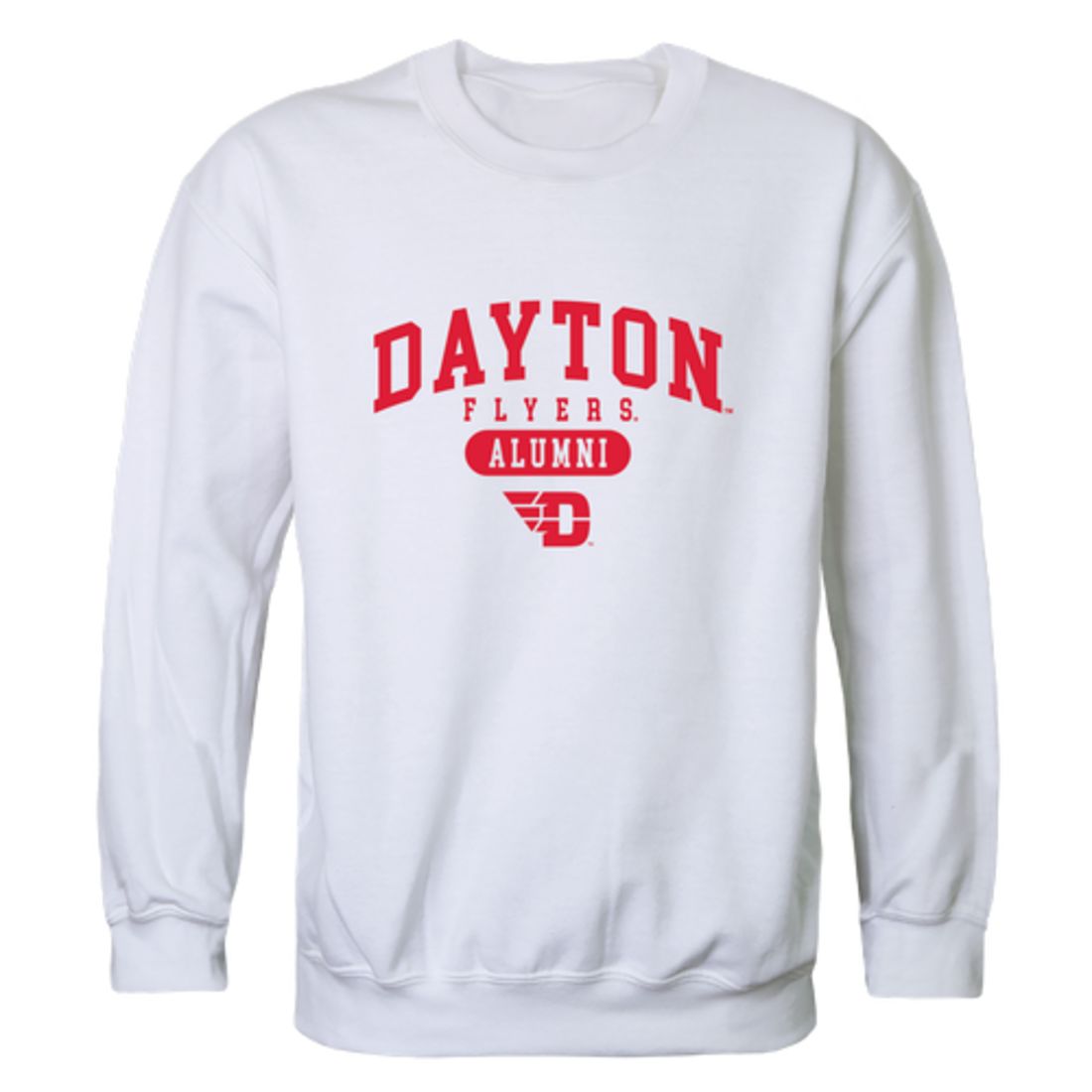 UD University of Dayton Flyers Alumni Fleece Crewneck Pullover Sweatshirt Heather Gray-Campus-Wardrobe