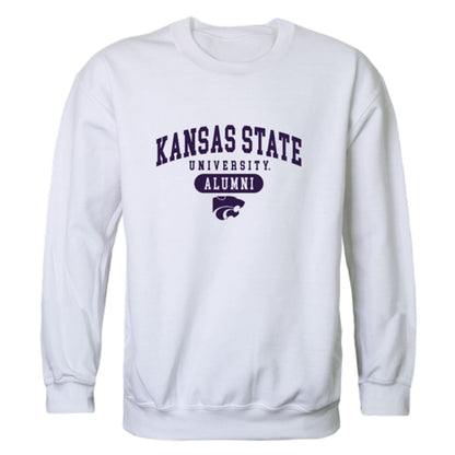 KSU Kansas State University Wildcats Alumni Fleece Crewneck Pullover Sweatshirt Heather Charcoal-Campus-Wardrobe
