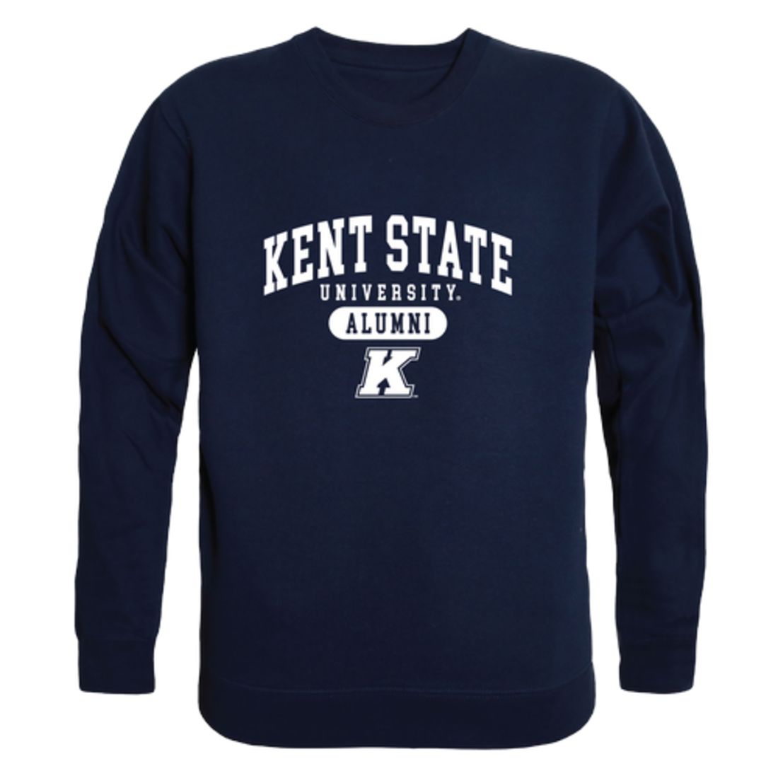 KSU Kent State University The Golden Eagles Alumni Fleece Crewneck Pullover Sweatshirt Heather Gray-Campus-Wardrobe