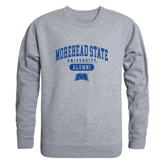 MSU Morehead State University Eagles Alumni Fleece Crewneck Pullover Sweatshirt Heather Gray-Campus-Wardrobe