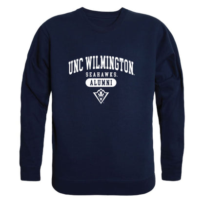 UNCW University of North Carolina Wilmington Seahawks Alumni Fleece Crewneck Pullover Sweatshirt Heather Gray-Campus-Wardrobe