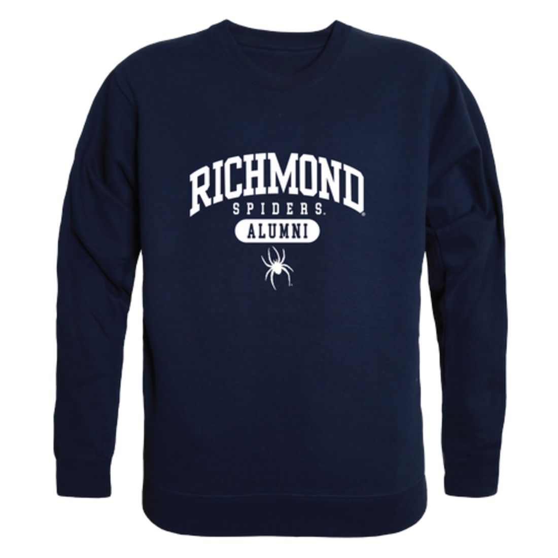 University of Richmond Spiders Alumni Fleece Crewneck Pullover Sweatshirt Heather Gray-Campus-Wardrobe